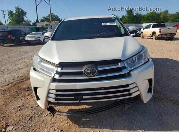 5TDZARFH9KS043130 2019 TOYOTA HIGHLANDER White 