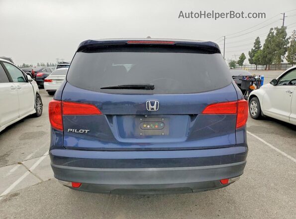 5FNYF5H39GB014133 2016 HONDA PILOT Синий Вид салона спереди
