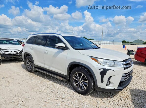 5TDKZRFH5KS555851 2019 TOYOTA HIGHLANDER White წინა ხედი