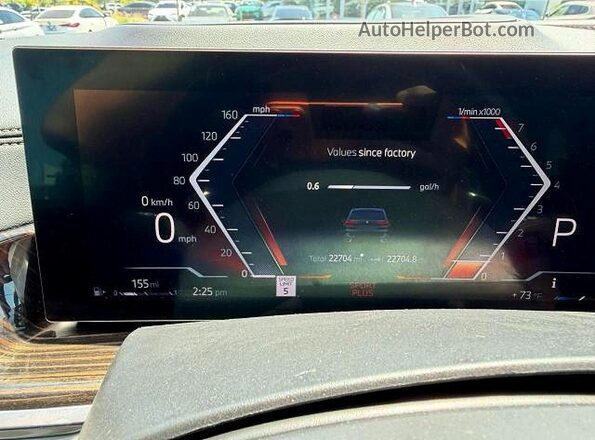 5UX13EU02S9X86691 2025 BMW X5 Серый Вид щитка приборов