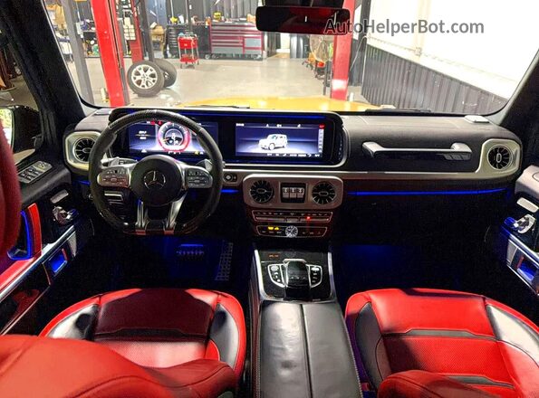 W1NYC7HJ5MX389465 2021 MERCEDES-BENZ G-CLASS Желто-коричневый Вид задних сидений
