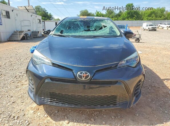 5YFBURHE9HP625998 2017 TOYOTA COROLLA Blue Вид ззаду