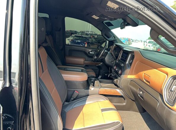 1GCUYHED5MZ345403 2021 CHEVROLET SILVERADO Black Vista trasera