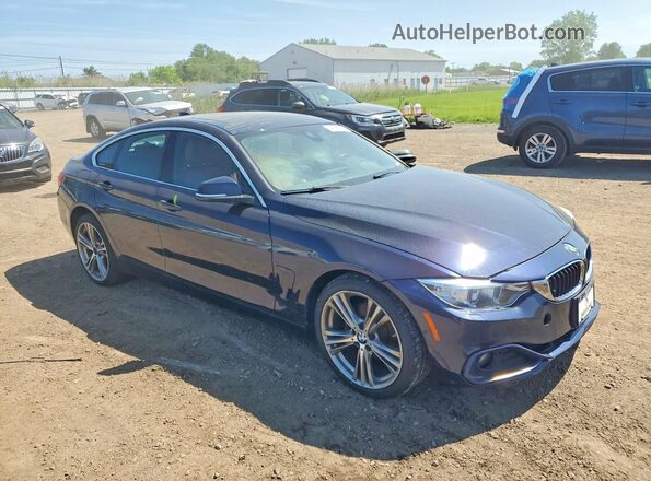 WBA4F9C57HG792076 2017 BMW 4 SERIES Blue Вид спереду