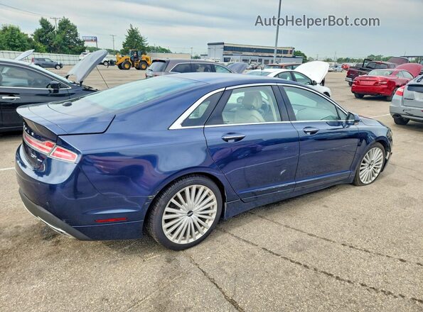 3LN6L5F93HR602113 2017 LINCOLN MKZ Blue Front right