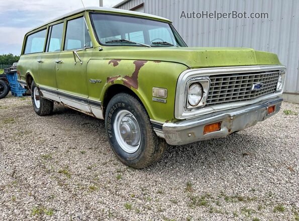 CCE262F161542 1972 CHEVROLET SUBURBAN Green Задня ліва чверть