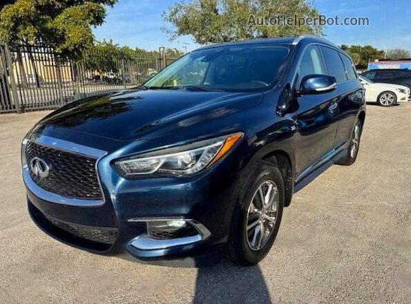 5N1DL0MM4KC561014 2019 INFINITI QX60 Blue Rear left