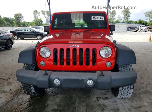 1C4BJWKG6GL107534 2016 JEEP WRANGLER Красный Вид сзади