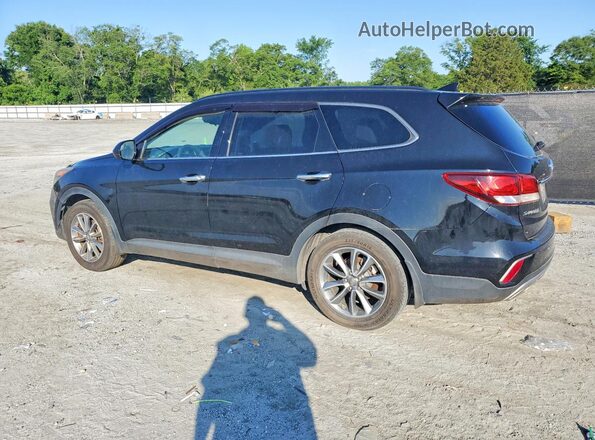 KM8SM4HF9JU273375 2018 HYUNDAI SANTA Черный Задняя правая четверть