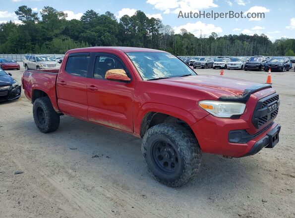 3TMCZ5AN0JM163496 2018 TOYOTA TACOMA Red Դիմացի տեսք