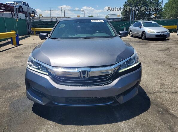 JHMCR6F39HC003642 2017 HONDA ACCORD Gray უკანა ხედი
