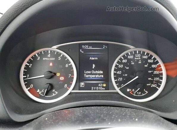 3N1AB7AP8GL666848 2016 NISSAN SENTRA White Вид щитка приладів