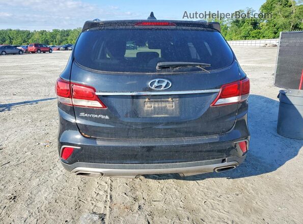 KM8SM4HF9JU273375 2018 HYUNDAI SANTA Черный Вид салона спереди