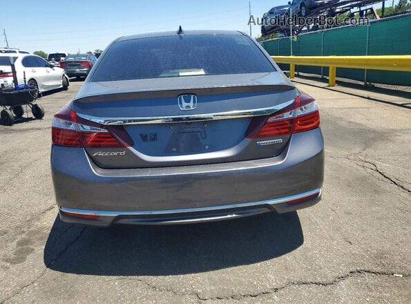 JHMCR6F39HC003642 2017 HONDA ACCORD Gray წინა სალონის ხედი