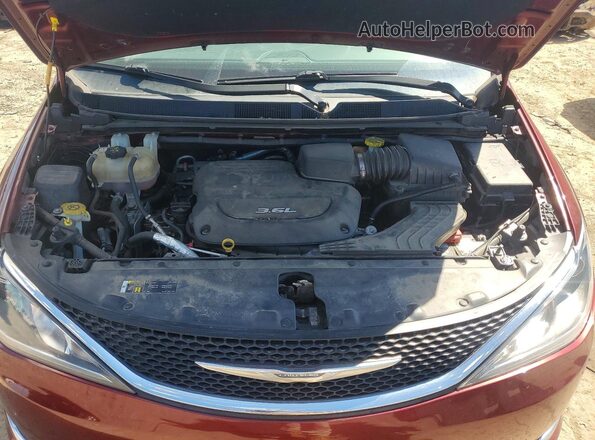 2C4RC1EG2JR103048 2018 CHRYSLER PACIFICA Maroon Vista de la etiqueta del VIN
