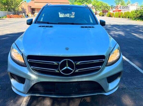 4JGDA6EB6JB160462 2018 MERCEDES-BENZ GLE Silver უკანა ხედი