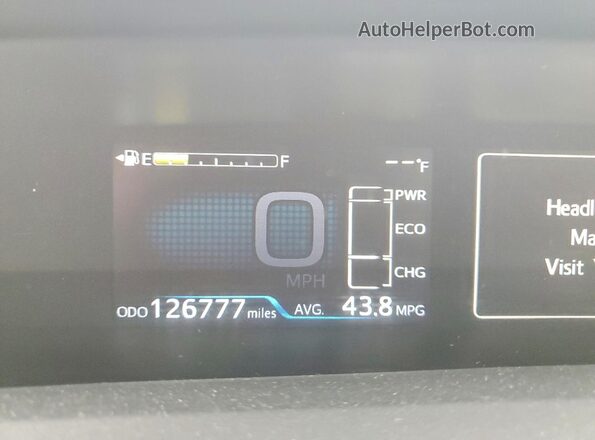 JTDKBRFU8H3552096 2017 TOYOTA PRIUS Silver 