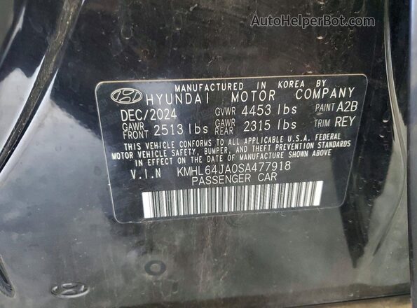 KMHL64JA0SA477918 2025 HYUNDAI SONATA Black VIN կոդի պիտակի տեսք