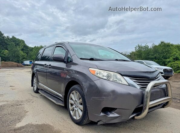 5TDDZ3DC2HS167093 2017 TOYOTA SIENNA Gray Trasero izquierdo