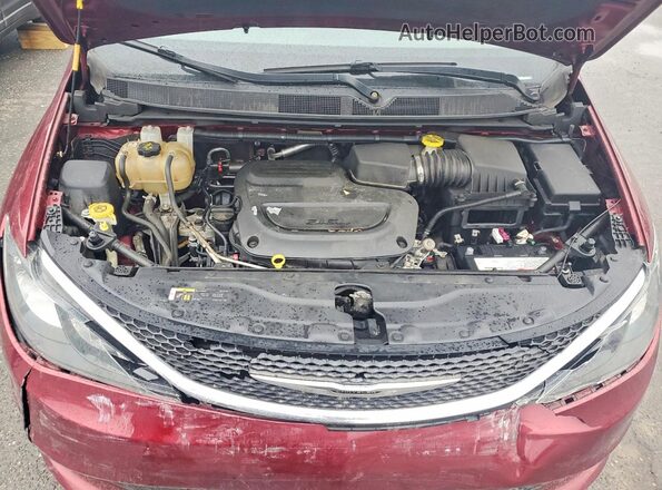 2C4RC1DG9MR537733 2021 CHRYSLER VOYAGER Burgundy VIN կոդի պիտակի տեսք