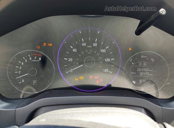 3CZRU5H32GM716326 2016 HONDA HR-V Silver Widok tylnych siedzeń