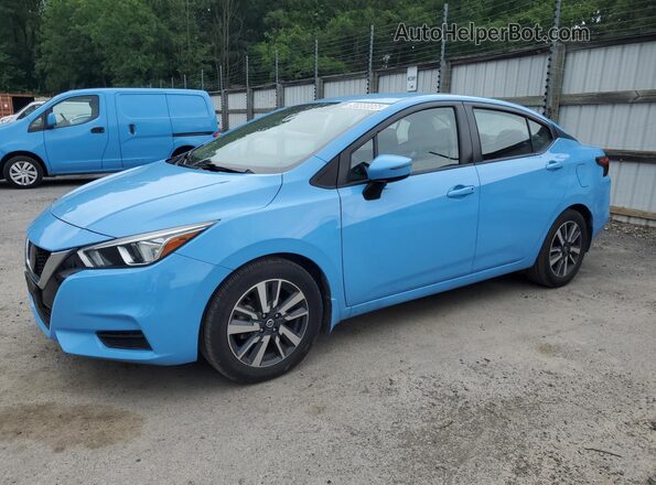 3N1CN8EV6ML826381 2021 NISSAN VERSA Blue 