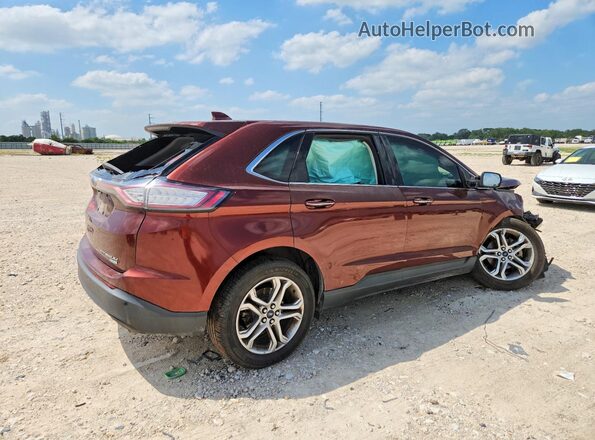 2FMPK3K97GBB93872 2016 FORD EDGE Красный Передняя правая четверть