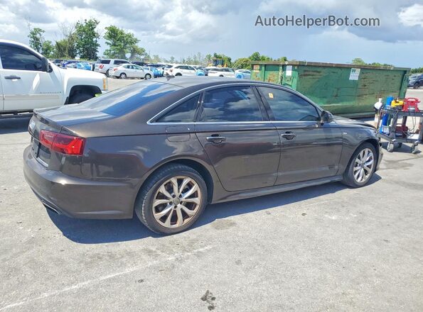 WAUD8AFCXJN039956 2018 AUDI A6 Коричневый Передняя правая четверть
