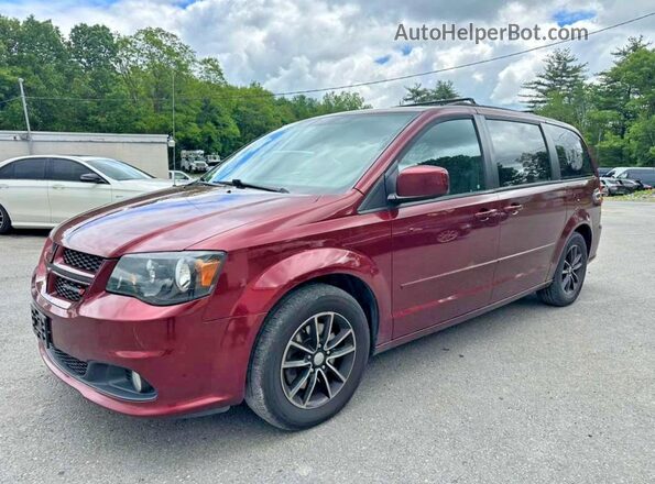 2C4RDGEG1HR738000 2017 DODGE GRAND Красный Задняя левая четверть