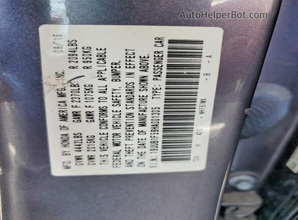 19UUB1F59HA001305 2017 ACURA TLX Gray 