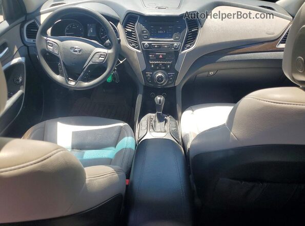 5XYZTDLB3HG382422 2017 HYUNDAI SANTA FE White Widok zestawu wskaźników
