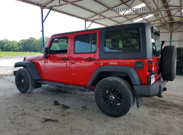 1C4BJWKG6GL107534 2016 JEEP WRANGLER Красный Задняя правая четверть