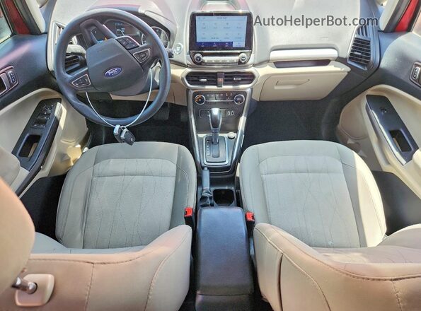 MAJ3S2GEXMC409301 2021 FORD ECOSPORT Red Вид щитка приладів