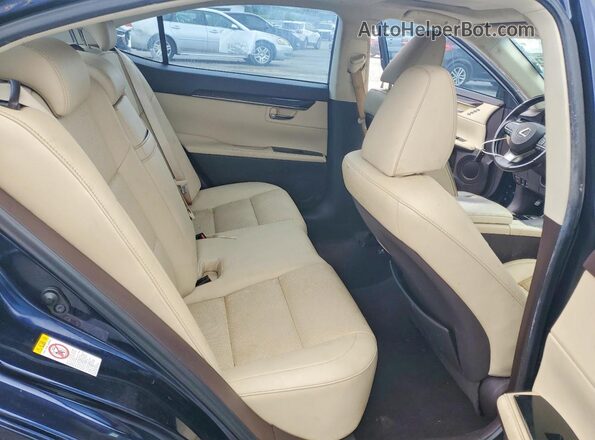 58ABK1GG9HU065448 2017 LEXUS ES Blue Rear interior view