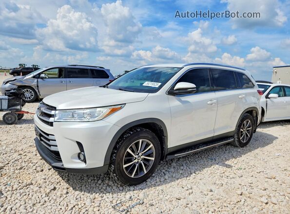 5TDKZRFH5KS555851 2019 TOYOTA HIGHLANDER White უკანა მარცხენა