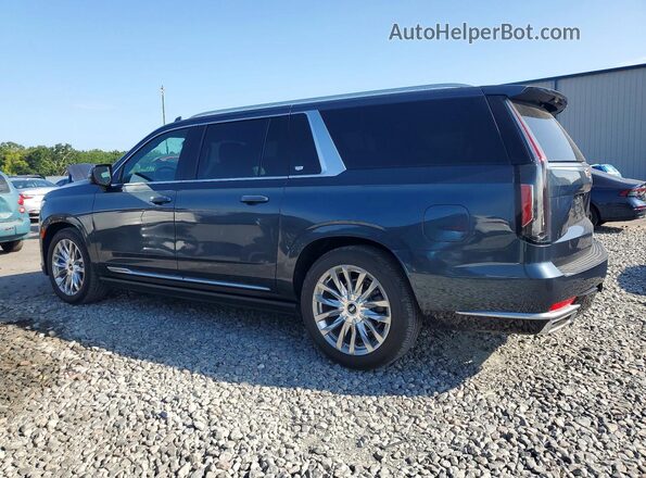 1GYS4MKLXMR172818 2021 CADILLAC ESCALADE Blue Задня права чверть