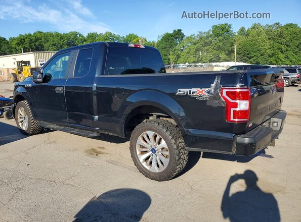 1FTEX1EP7JFA85012 2018 FORD F150 Black Հետևի աջ