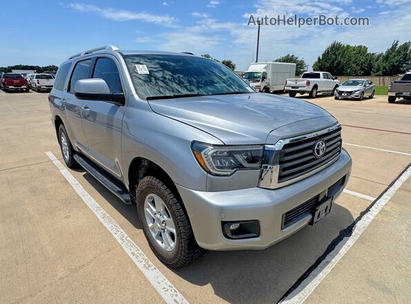 5TDZY5G11KS073244 2019 TOYOTA SEQUOIA Silver Rear left