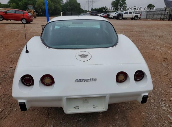 1Z87L8S422146 1978 CHEVROLET CORVETTE White Widok wnętrza z przodu