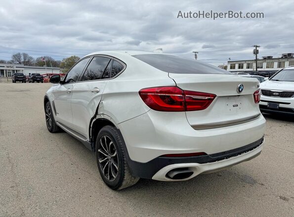 5UXKU6C37H0W38407 2017 BMW X6 White Przód prawy