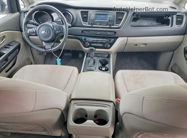 KNDMB5C10G6188300 2016 KIA SEDONA White Սարքավորումների վահանակի տեսք