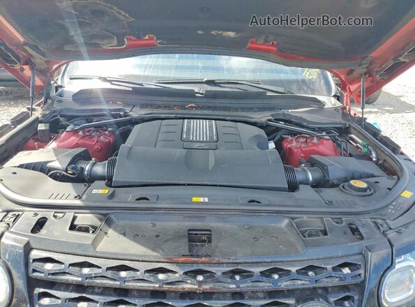 SALWG2FVXHA669458 2017 LAND ROVER RANGE Red Vista del compartimento del motor