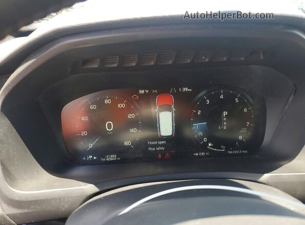 YV4102XK7J1337944 2018 VOLVO XC90 Blue Вид задніх сидінь