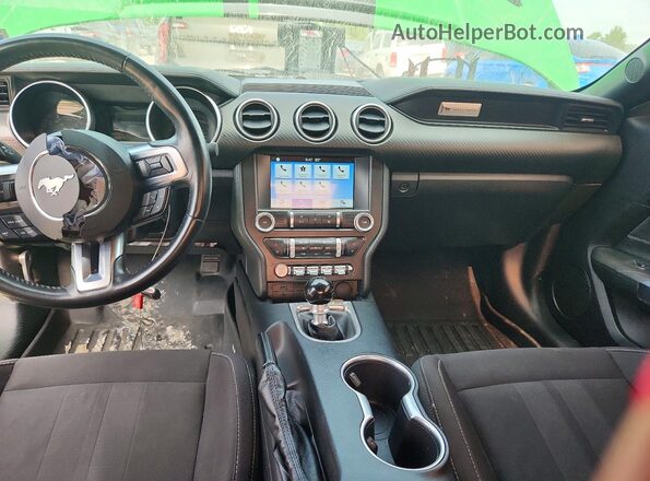 1FA6P8CFXK5116807 2019 FORD MUSTANG Зеленый Вид щитка приборов
