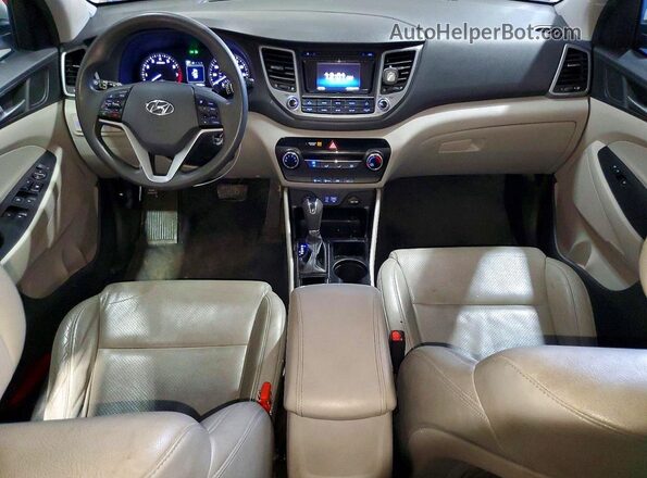 KM8J33A47HU376323 2017 HYUNDAI TUCSON Silver Вид щитка приладів