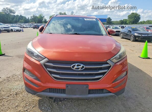KM8J33A2XGU112140 2016 HYUNDAI TUCSON Orange უკანა ხედი