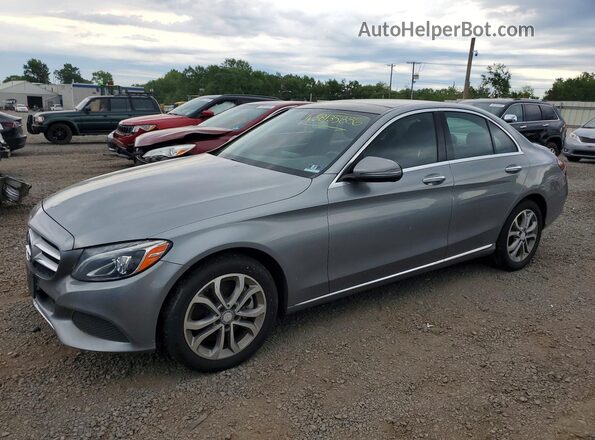 55SWF4KB7GU109502 2016 MERCEDES-BENZ C Серебряный Задняя левая четверть