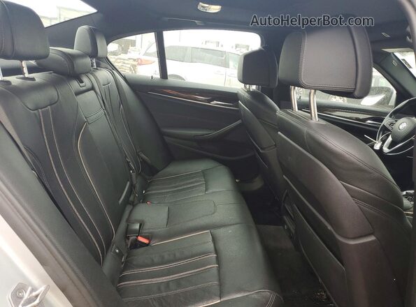WBAJE7C35HG889320 2017 BMW 5 SERIES Silver უკანა სალონის ხედი