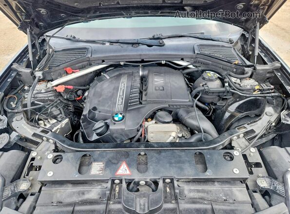 5UXWX7C58G0K36474 2016 BMW X3 Black Engine compartment view