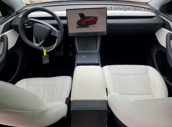 7SAYGDEE8TF431706 2026 TESLA MODEL Red ხელსაწყოთა პანელის ხედი